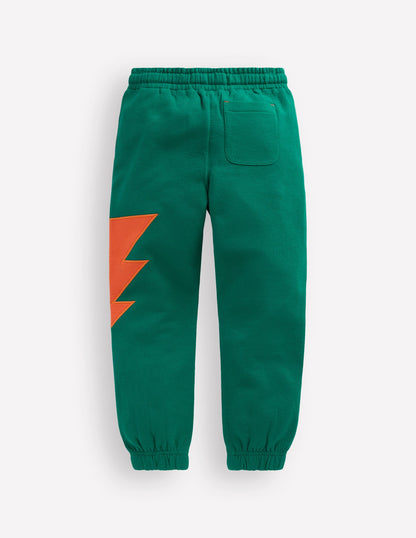 Appliqué Sweatpants-Lightning Bolt