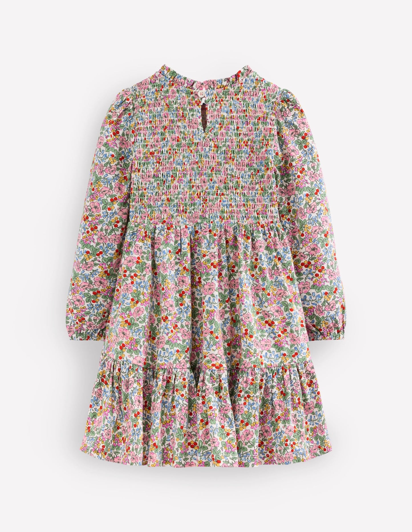Aurora Long Sleeve Dress-Soft Ivory Berry Floral