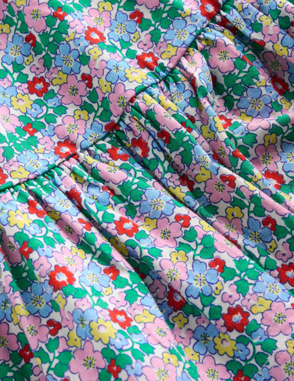 Aurora Shirred Twirly Dress-Multi Flowerbed