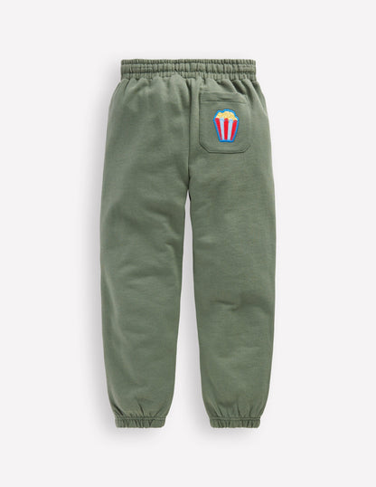 Badge Sweatpants-Green Activity