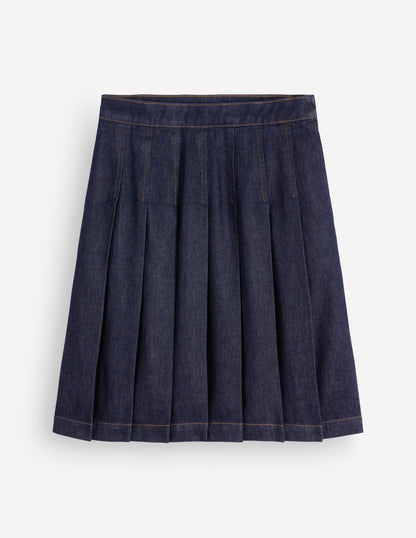 Aya Denim Skirt-Indigo