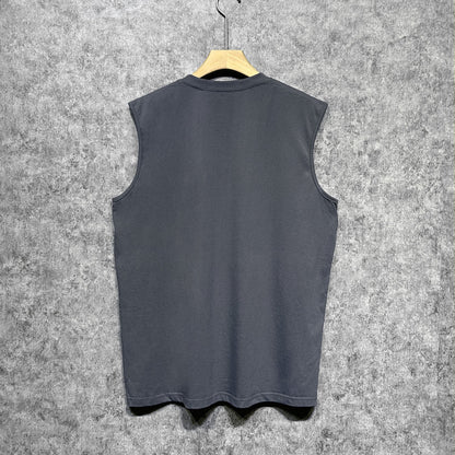 Amiri tank top colorful graffiti letter horizontal stripprinting