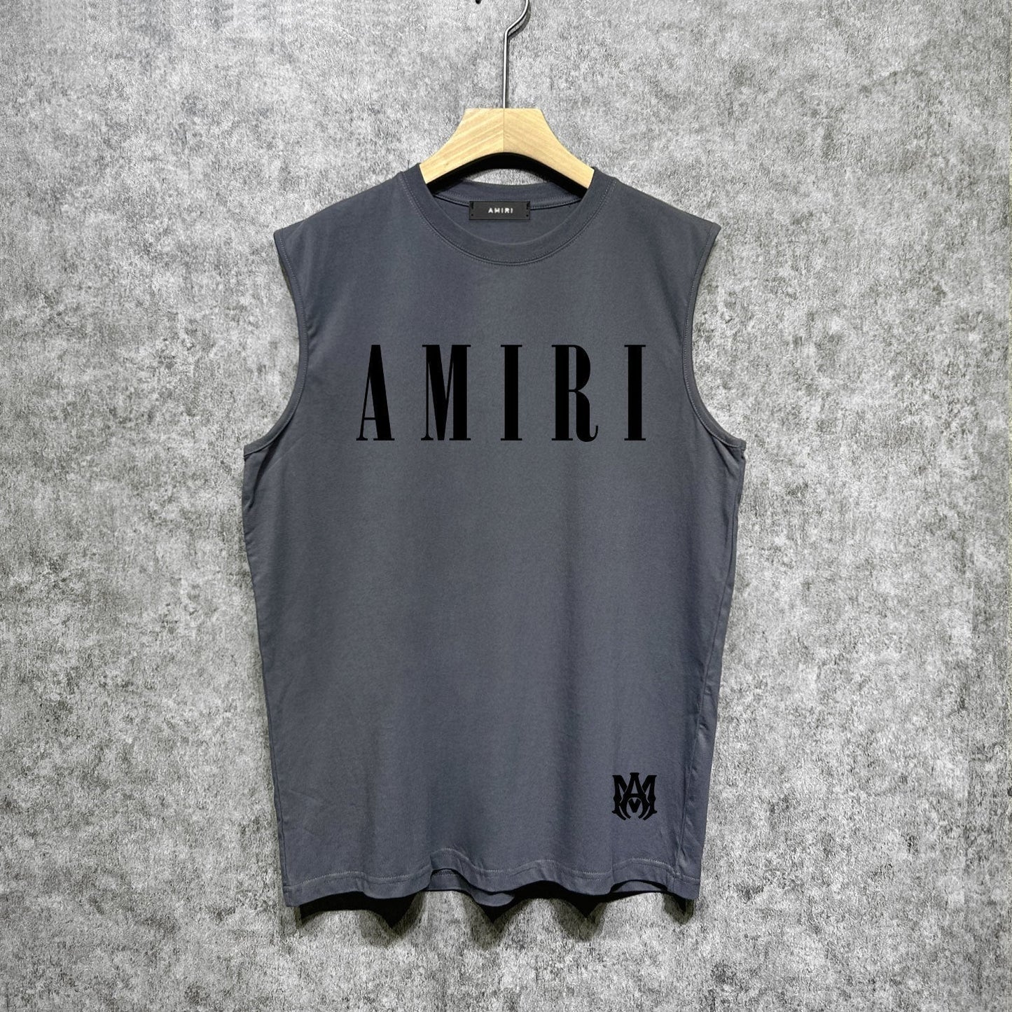 Amiri tank top letter spider printing