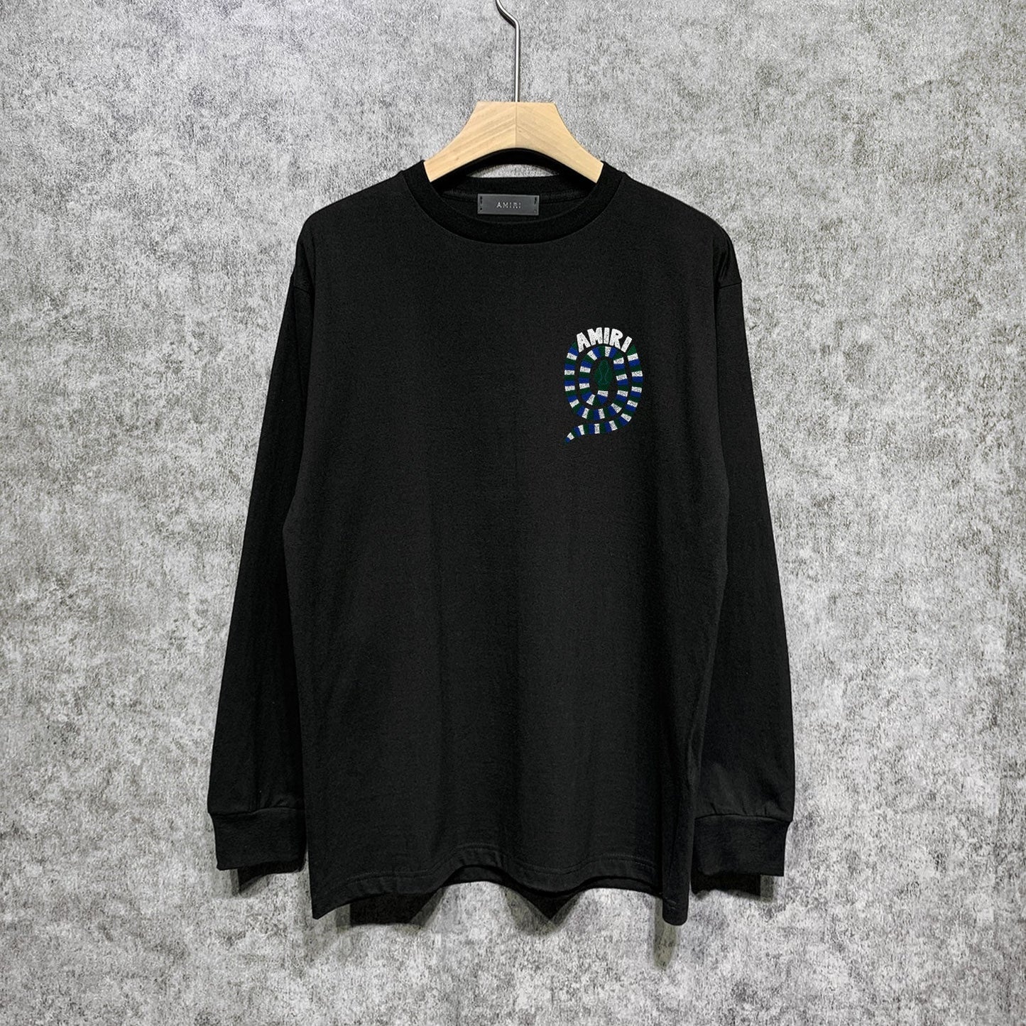 Amiri Long Sleeved Shirt Printed Trendy Pure Cotton