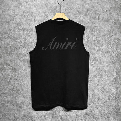 Amiri tank top wing crown printing