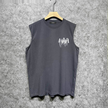 Amiri tank top chain letter printing