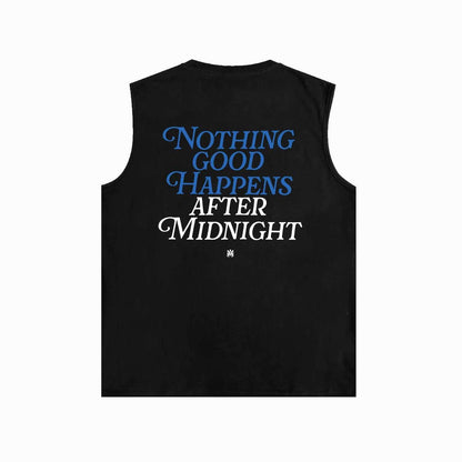Amiri tank top earth letter printing