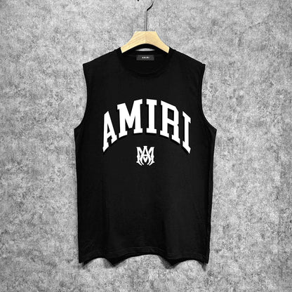 Amiri tank top spider projection printing