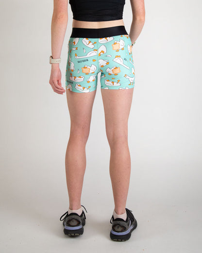 Women's Silly Goose 3" Compression Shorts