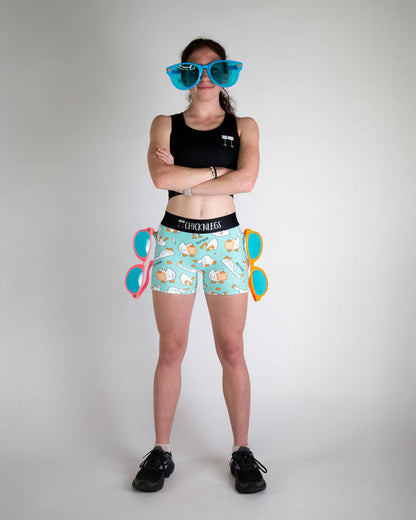 Women's Silly Goose 3" Compression Shorts
