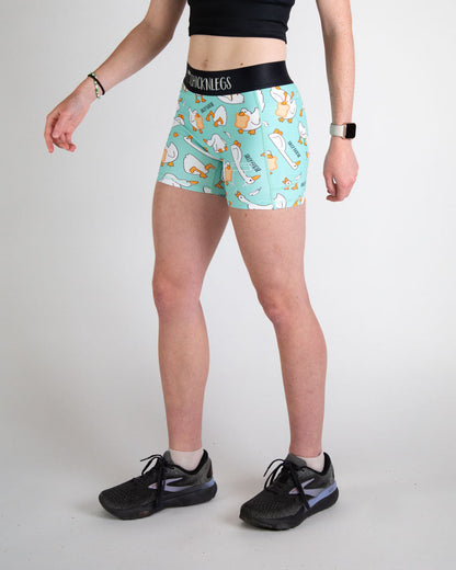 Women's Silly Goose 3" Compression Shorts