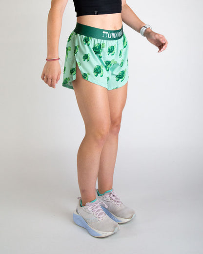 Women's Sea Turtles 4" Split Shorts