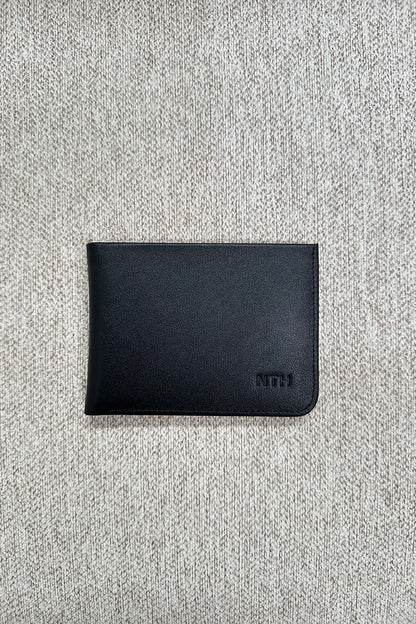 Leather Wallet Slit Black - FINAL SALE