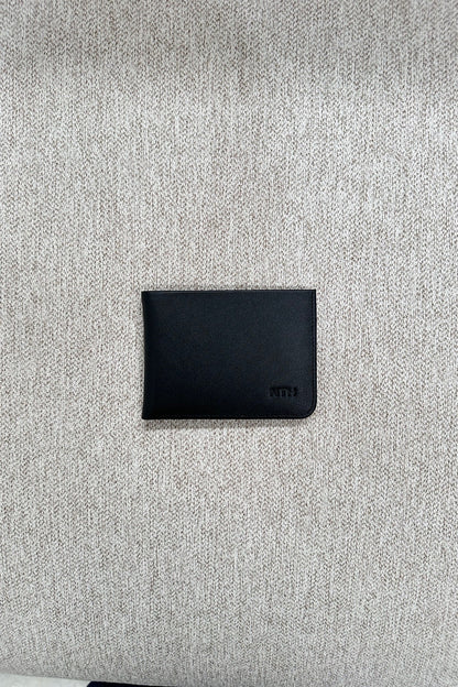 Leather Wallet Slit Black - FINAL SALE