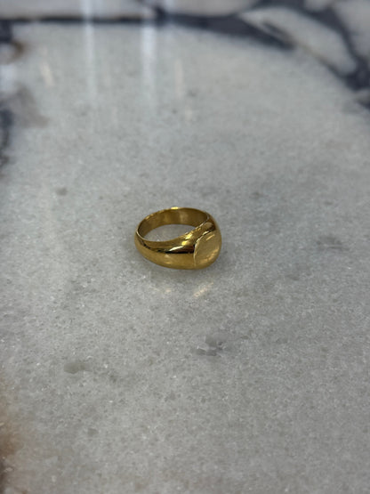 Dome Signet Ring Gold