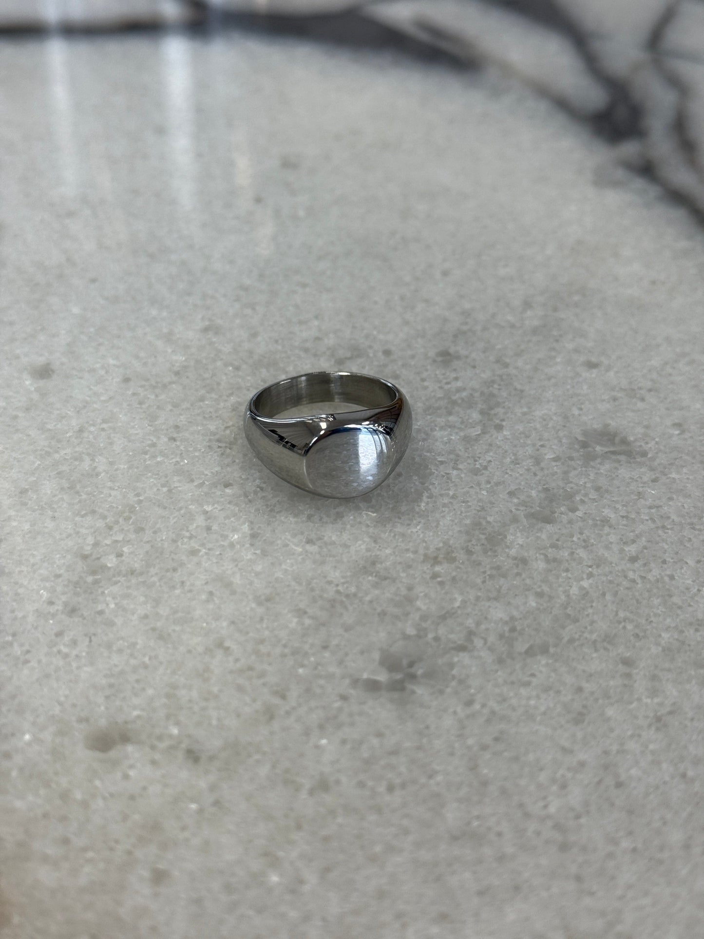 Dome Signet Ring Silver