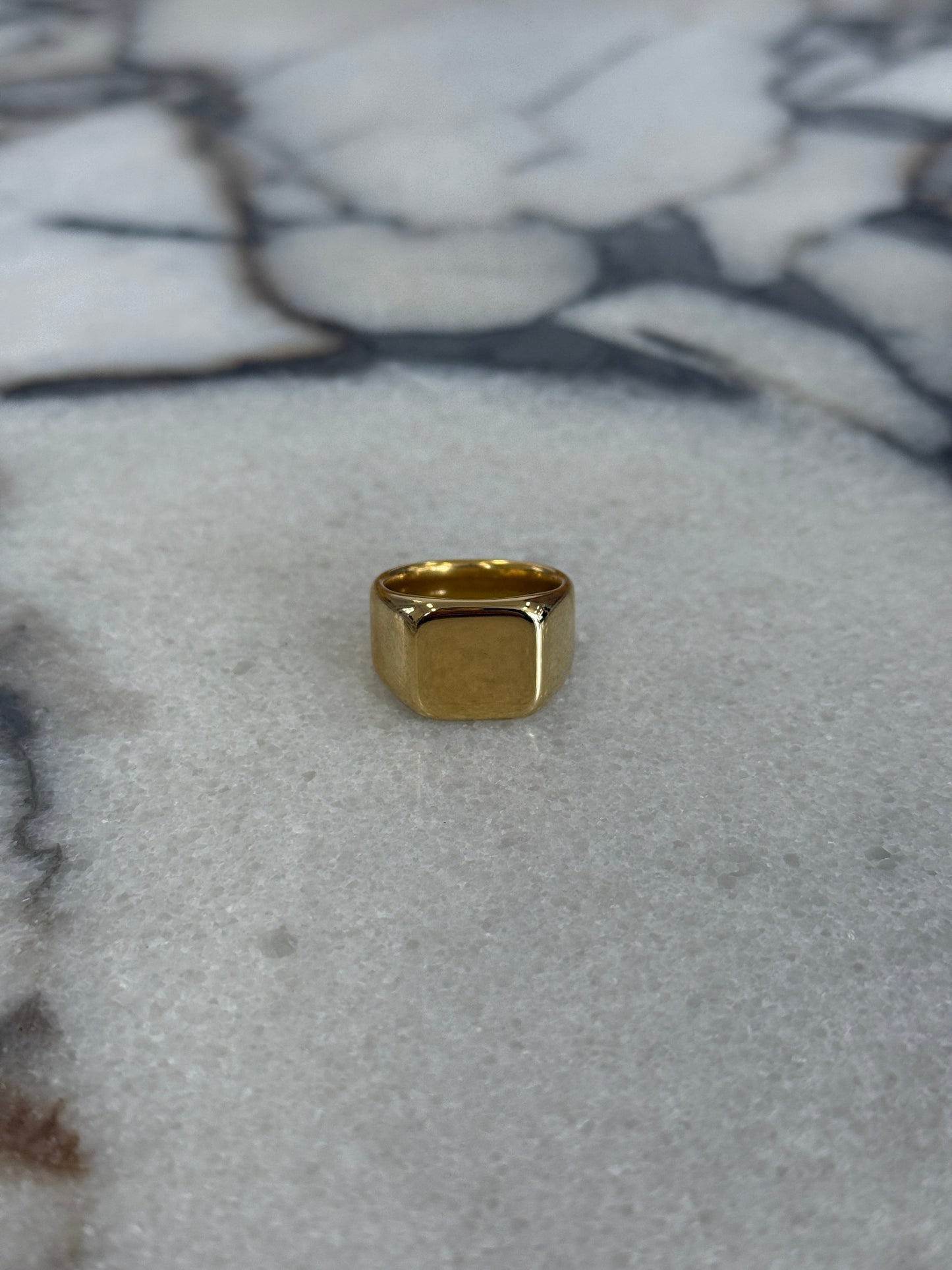 Bold Signet Ring Gold