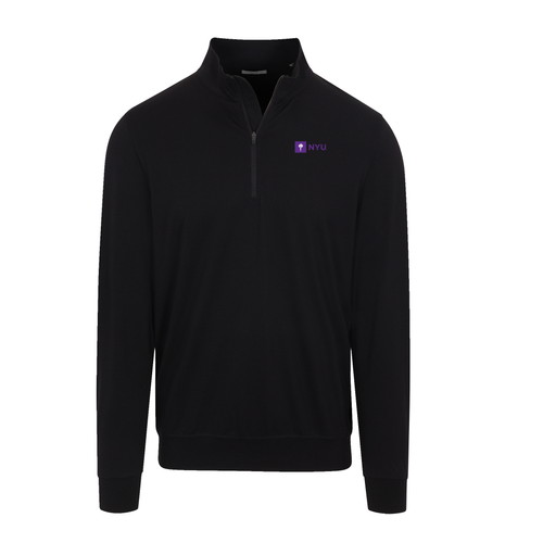 New York University Velocity Performance Quarter Zip Black