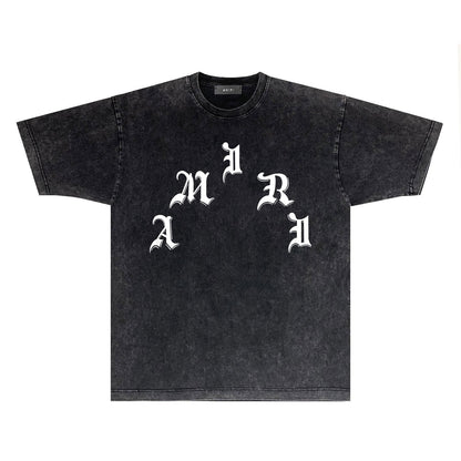 Amiri T-Shirt Distressed Retro Short Sleeve T-shirt
