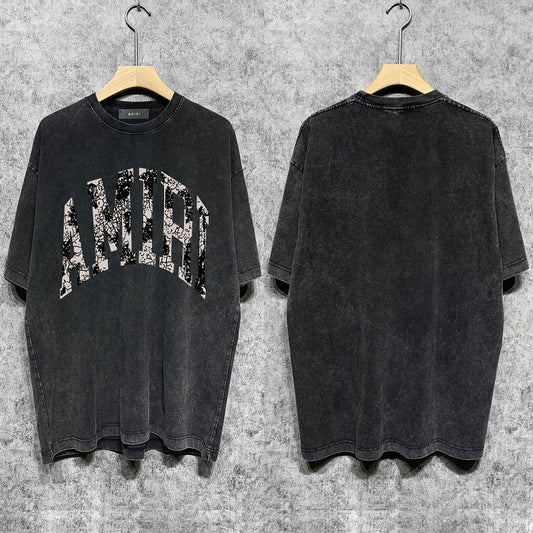 Amiri T-Shirt Distressed Retro Short Sleeve T-shirt