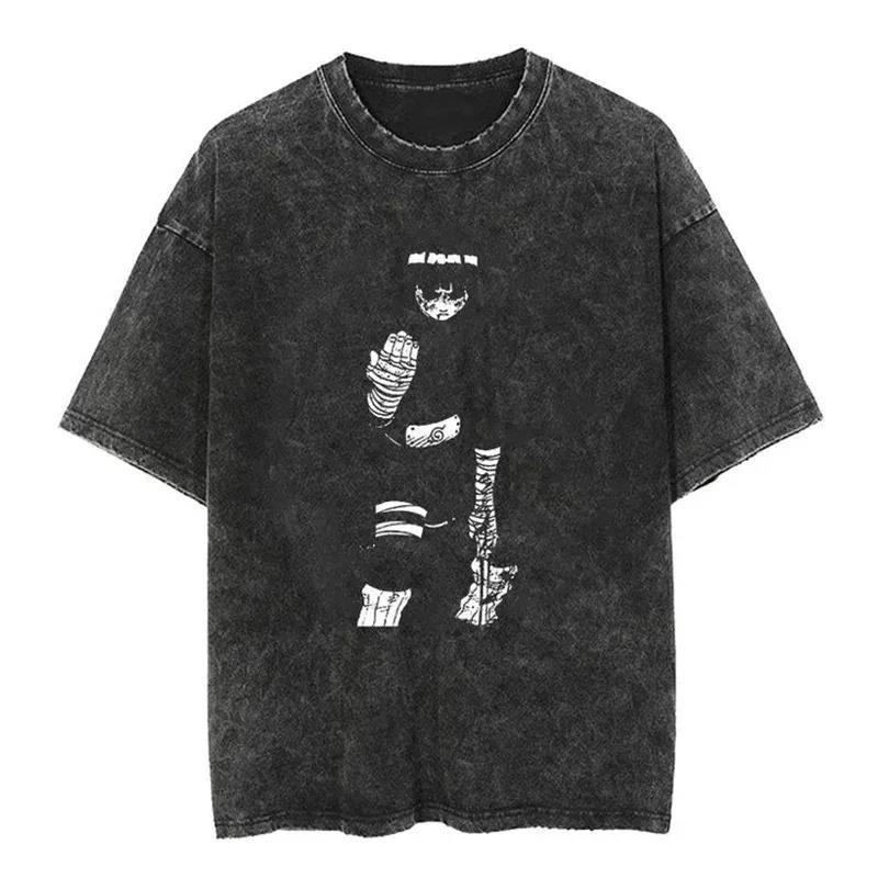 2024Streetwear Tshirt Japanese Anime Graphic Vintage Washed (Part 2)
