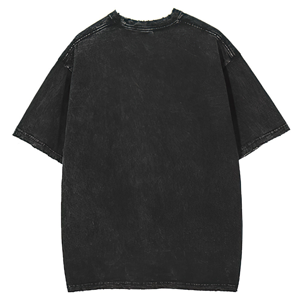 Asap Rocky T Shirts ASAPT Shirt Men's Summer Vintage Wash Short Sleeves