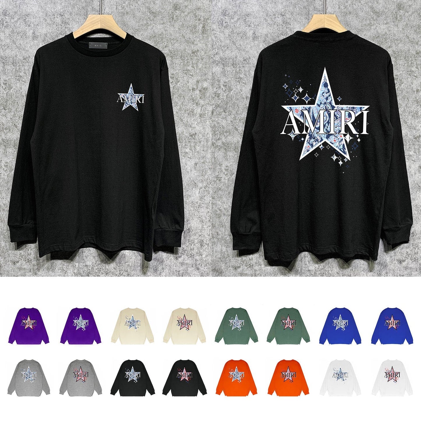 Amiri Sweatshirt Long Sleee Shirts
