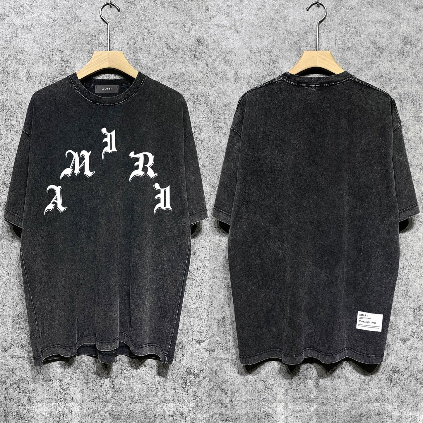 Amiri T-Shirt Distressed Retro Short Sleeve T-shirt