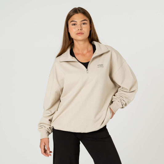 Quarter-Zip Relaxed Sweater