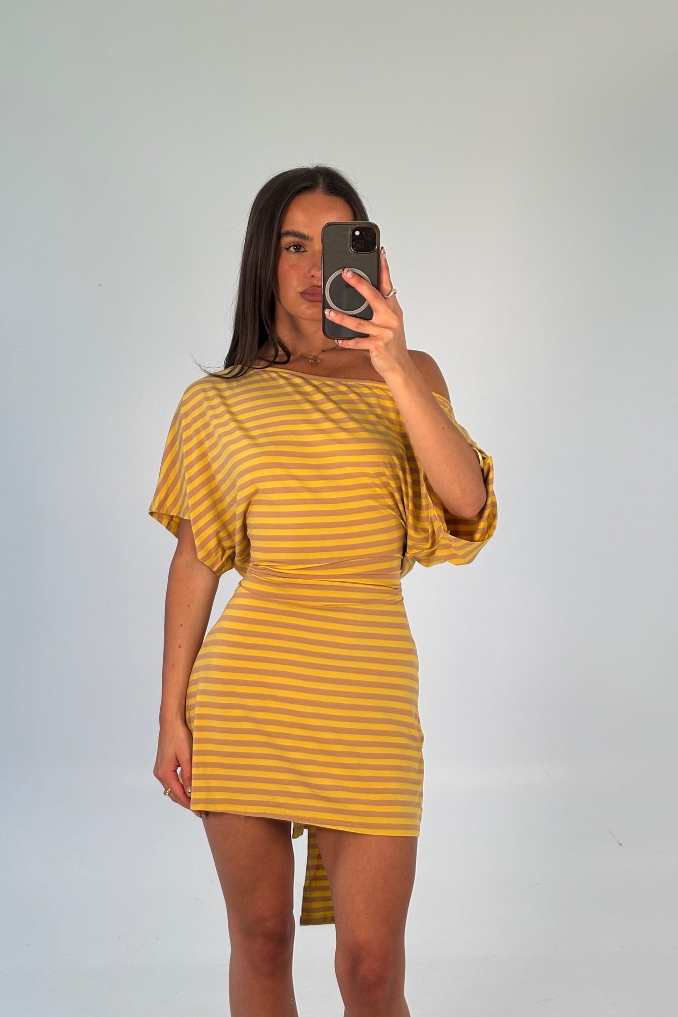 Lana Mini Dress Mustard - FINAL SALE