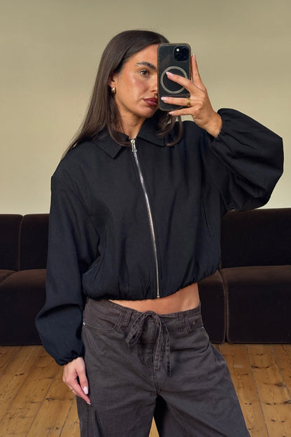 Alix Bomber Black