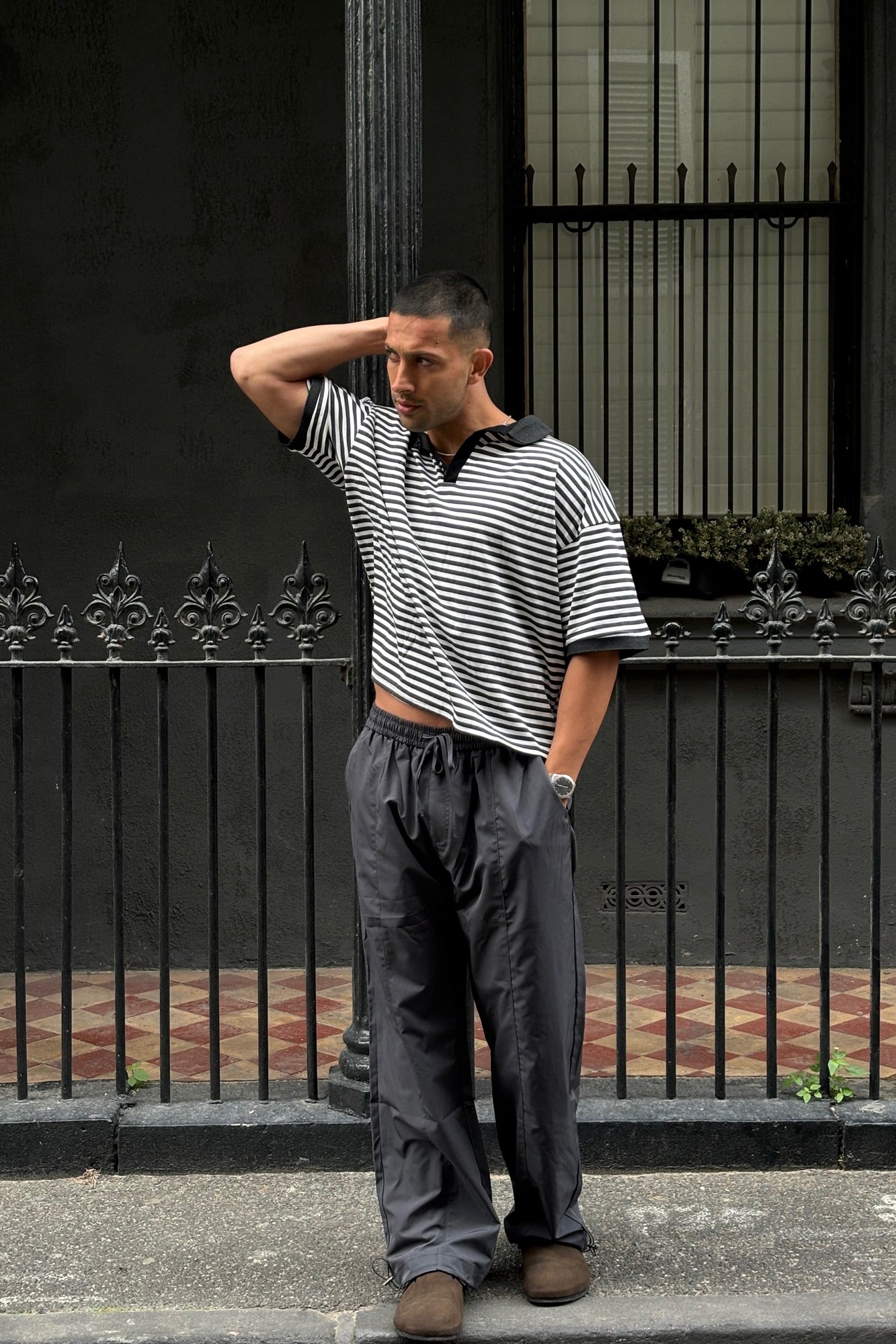 Luke Baggy Pant Slate