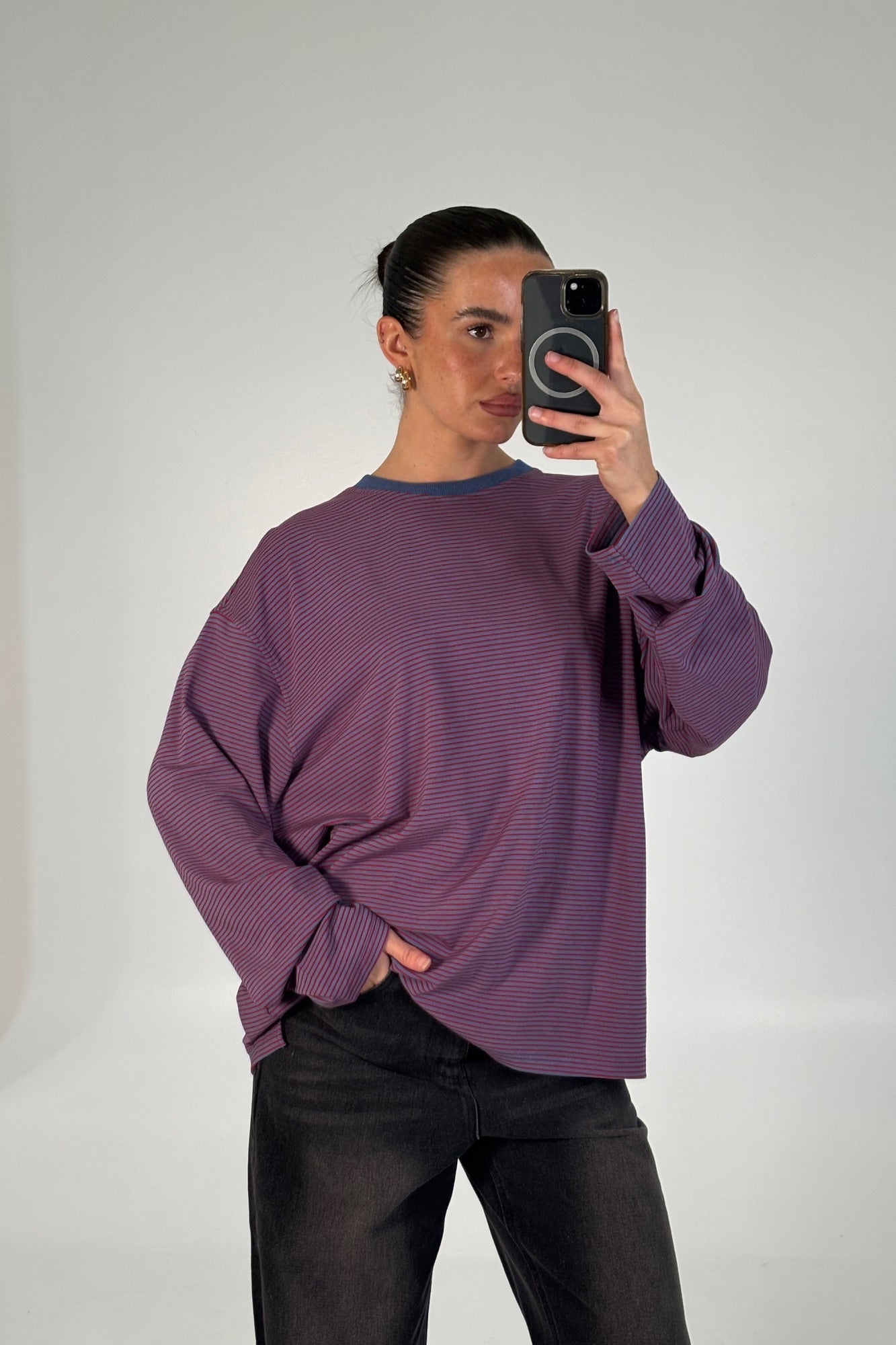 Asher Long Sleeve Red - FINAL SALE