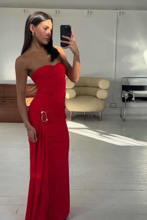 Kelly Maxi Dress Cherry - FINAL SALE