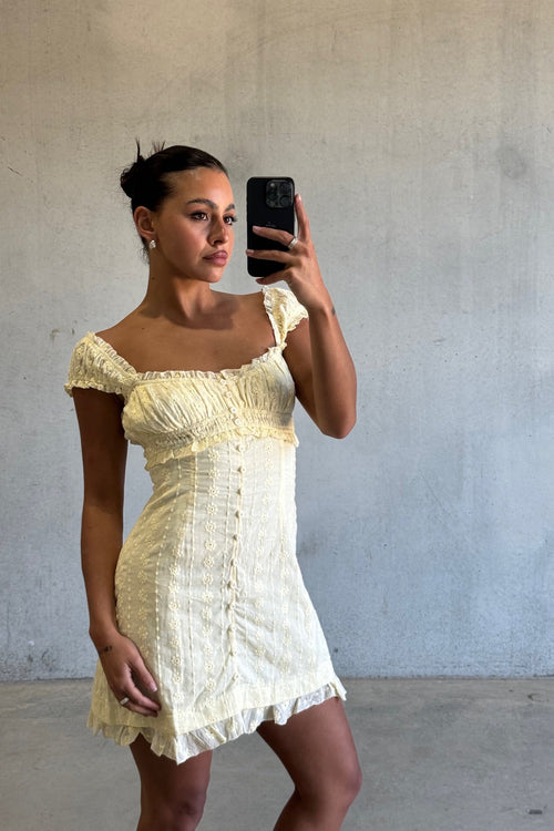 Cianna Mini Dress Butter - FINAL SALE