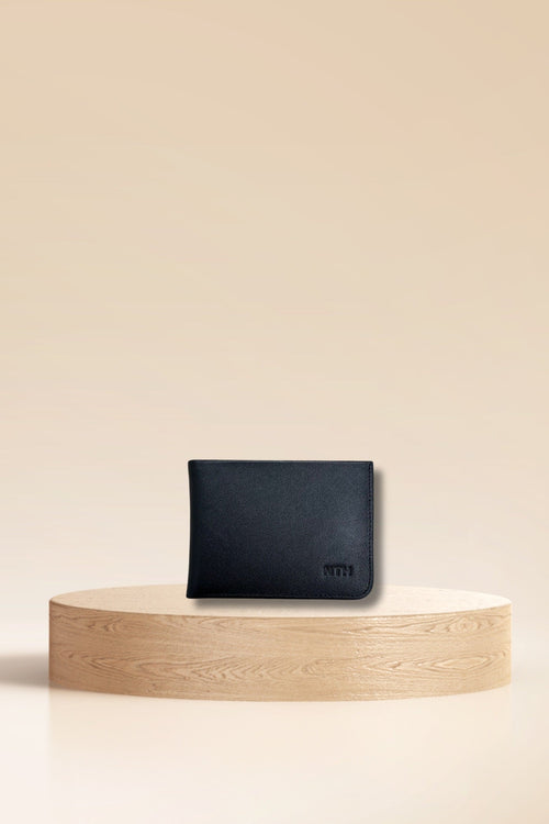 Leather Wallet Slit Black - FINAL SALE
