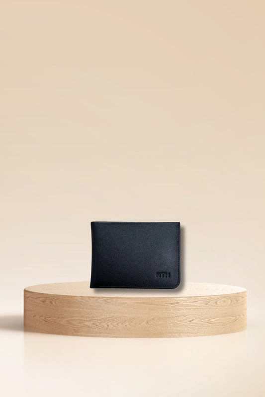 Leather Wallet Slit Black - FINAL SALE
