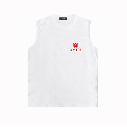 Amiri tank top small spider letter horizontal stripprinting