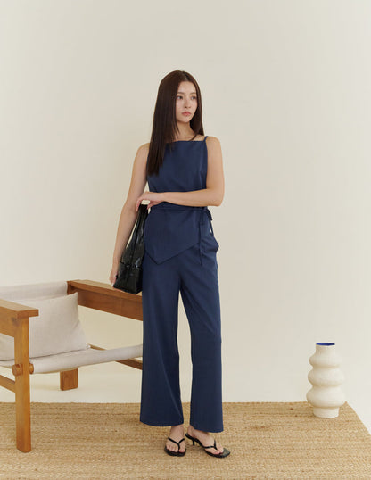 Alexandra Tailored Pants in Navy