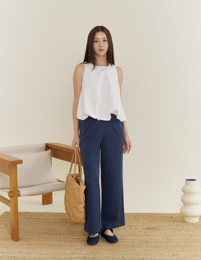 Alexandra Tailored Pants in Navy