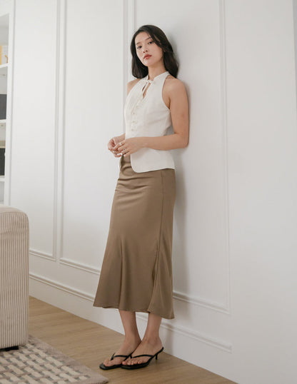 Anita Cheongsam Top in White