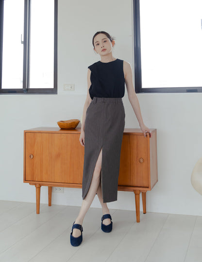 Ashleigh Scarf Top in Black