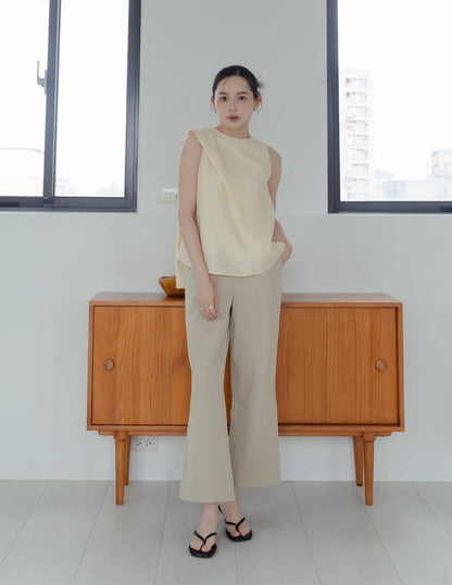 Ashleigh Scarf Top in Buttermilk