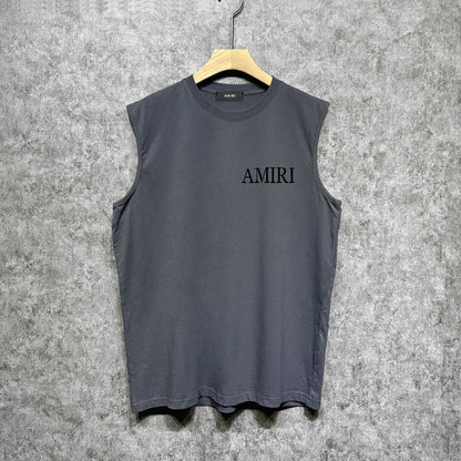 Amiri tank top leaf printing