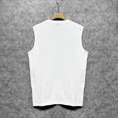 Amiri tank top black and white print