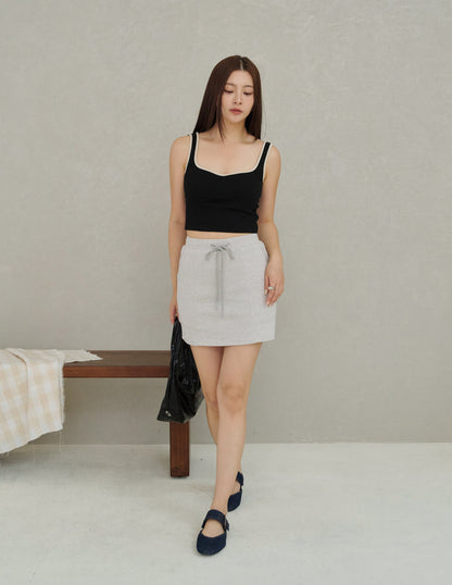 Becky Drawstring Skorts in Grey