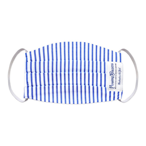 Blue Candy Stripe Face Mask