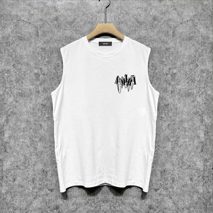 Amiri tank top chain letter printing