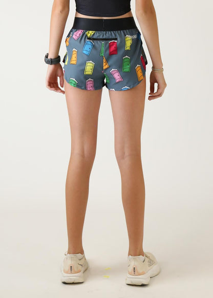 Women's Porta Potty 1.5" Split Shorts