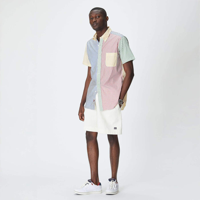 Cream Terry Cloth Beach Shorts